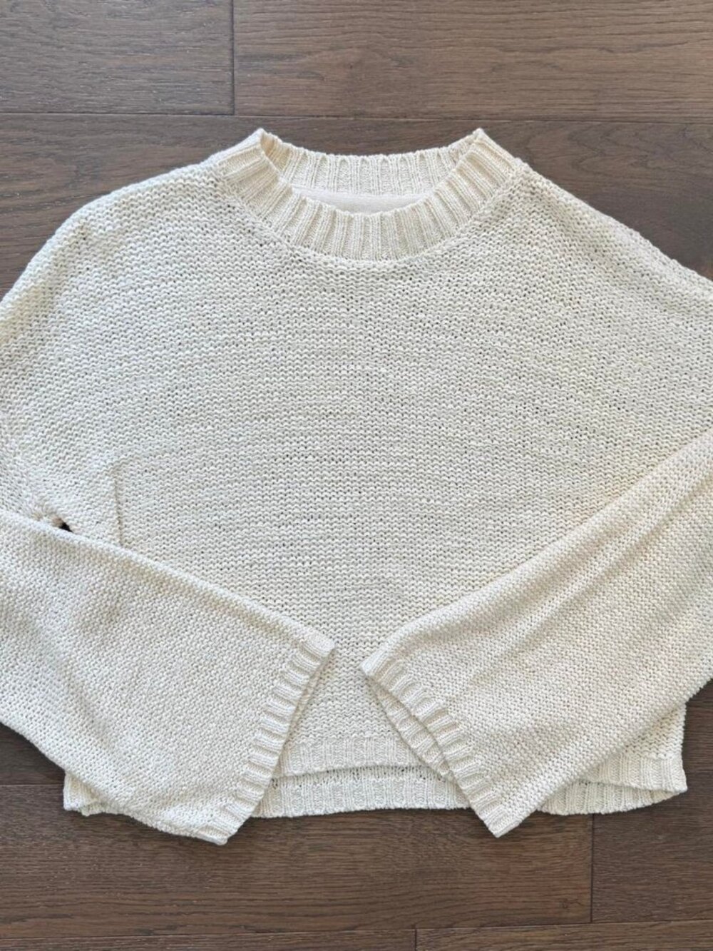 Cream soft sweater with
